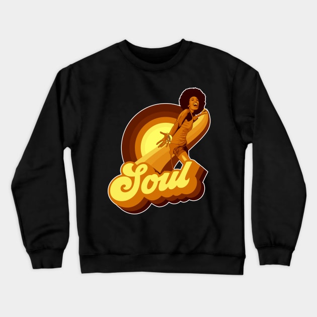 70's Soul Crewneck Sweatshirt by Styleuniversal